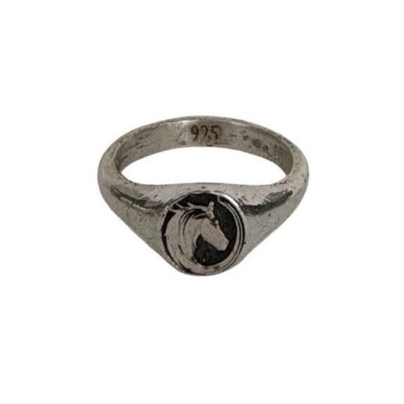 Sterling Silver Horse Head Ring, NEW, size 7, Handmade, Artisan - Picture 1 of 9